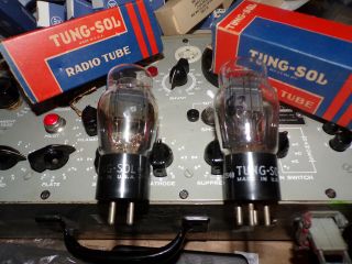 2 In The Box Vintage Tungsol Black Plate 45 Tubes