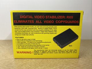 Curtis Rxii Digital Video Stabilizer Vcr To Dvr Or Dvd Macrovision