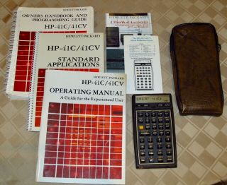 Hp 41cv Calculator With Manuals And Case