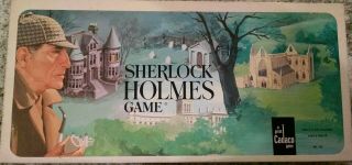Vintage 1982 Cadaco Detective Sherlock Holmes Board Game Complete