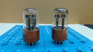 Nos Matched Pair Jan Crp 6sn7wgt Audio Vacuum Tube Very Strong Raytheon