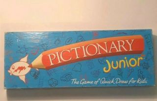 Pictionary Junior The Game Of Quick Draw For Kids By Hasbro (1999) Vintage