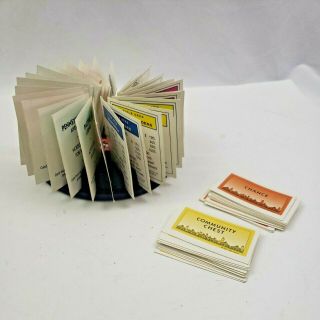 Monopoly Deluxe Edition Board Game Replacement Parts Property Cards Spinner