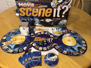 Scene It? Movie 2nd Edition DVD Trivia Board Game Mattel 2007 COMPLETE 3