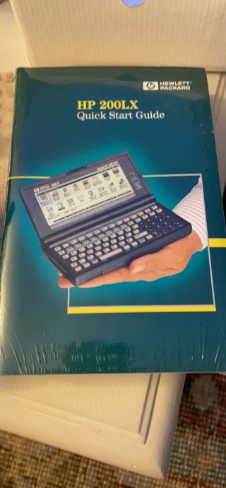 HP 200LX Palmtop Handheld Pocket PC 2MB DOS PDA,  Manuals Boxed 2