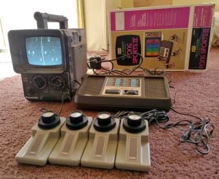 Bundle: Panasonic Solid State Portable Tv W/ Sears Tele - Games Pong Game System