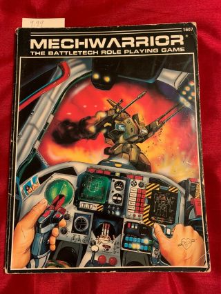Mechwarrior: The Battletech Role Playing Game Fasa 1607 1986 Softcover