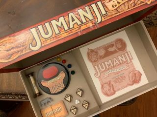 Vintage Jumanji Board Game 1995 Complete Milton Bradley -