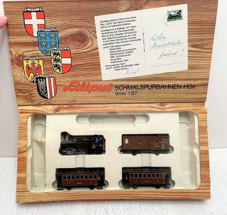 Liliput Schmalspurbahnen Hoe 9mm Narrow Gauge Hon 1:87 Train Set Austria W/ Box