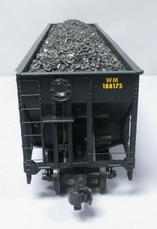 Aristo - Craft 41401C Chessie/WM 3 Bay 100 Ton Coal Hooper Car - Plastic Wheels 2
