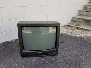 Panasonic Color Tv Ctp - 1956r 19inch Retro Gaming Tv