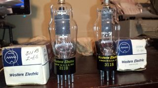 Test Nos Nib Tight Closely Matched Pair Western Electric 811b Tube Tv - 7