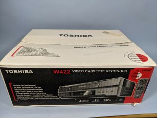 Toshiba W422 Vcr Vhs Player 4 Head Hq Video Cassette Recorder