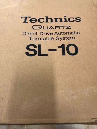 Technics Sl - 10 Direct Drive Turntable,  With 310 Mc Cartridge,  Not