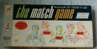 Vintage 1965 Milton Bradley The Match Game Based On Tv Show Fourth Edition L@@k