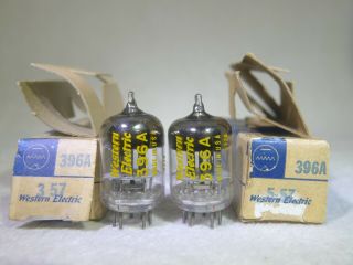 Nos/nib Matched Pair Western Electric 396a/2c51/5670 Square Getter 1957