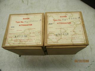 2 Daven For Western Electric Rca Langevin Nos