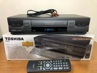 Toshiba W602 4 Head Stereo Hi - Fi Vhs - Vcr Recorder W/ Remote.
