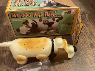 My Dog Has Fleas Ideal Game Vintage 1979 Plastic Action Itchy Toy 1970s