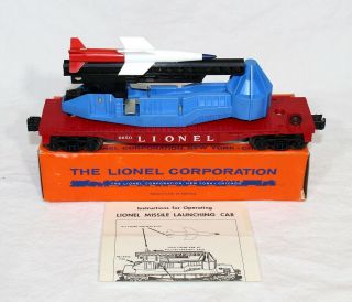 Postwar Lionel 6650 Irbm Missile Launching Car All Orig W/nice Ob & Instructions
