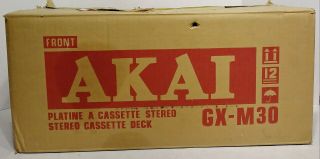 Akai Gx - M30 Stereo Cassette Deck W/ Box