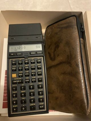 Hp 41cv Hewlett Packard Card Reader Calculator With Manuals And Case Box