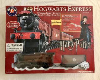2008 Lionel Harry Potter Hogwarts Express G - Gauge Train Set 7 - 11080 Great