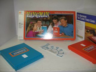 Hangman Game Milton Bradley 1988 2 Players 8 & Up Complete Vintage Hang Man