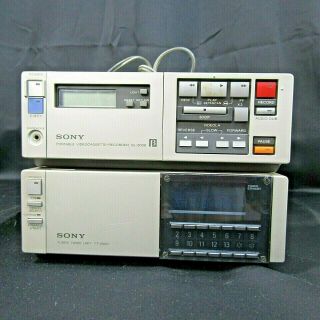 Sony Portable Videocassette - Recorder Sl - 2000 Tuner Timer Unit Tt - 2000