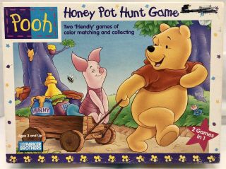 Disney Winnie The Pooh Honey Pot Hunt Game Vintage Parker Brothers Hasbro 1996