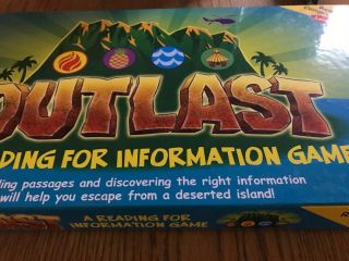 Outlast Reading Comprehension Board Game Lakeshore