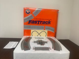 Lionel 6 - 12030 Fastrack Figure 8 Track Pack /incomplete Missing 1 Straight