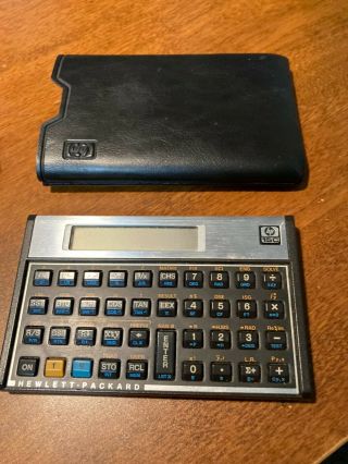 Hp 15c Scientific Calculator With Cover Case Shape And Great