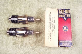 2,  Ken - Rad 6f8g,  Vt - 99,  Wartime,  Military,  Matching Prai,  6sn7gt Elec Eq