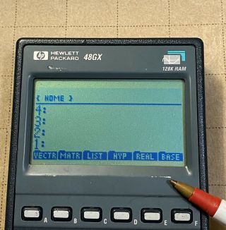 HP 48GX Calculator with 128K RAM,  Case 2