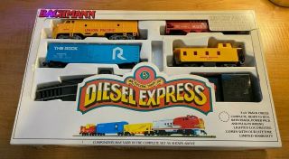 Bachman Ho Electric Train Set Diesel Express Union Pacific Engine