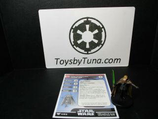 Star Wars Miniatures Luke Skywalker,  Young Jedi Champions Cotf W/ Card Mini Rpg