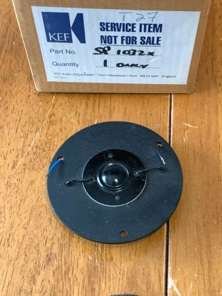 Kef T27 Tweeter 8 Ohms High Frequency Sp1032 - Dcr 6.  5 - Sounds Great - Rare Nos