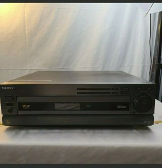 Sony Mdp - 605 Auto Reverse Laserdisc Player - Cd Cdv Ld