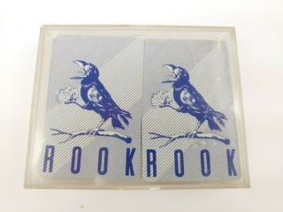 Vintage Rook Cards 1963 Complete Deck W/ Instructions In Plastic Case