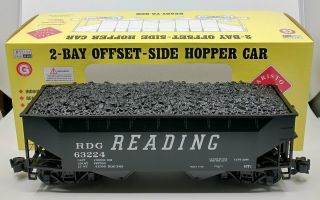 Aristo - Craft 41819a G Reading 2 - Bay Hopper Car 63224 Ln/box