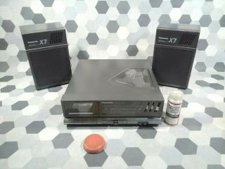 Vtg Panasonic Sg X7 Turntable Cassette Am Fm Stereo Music System