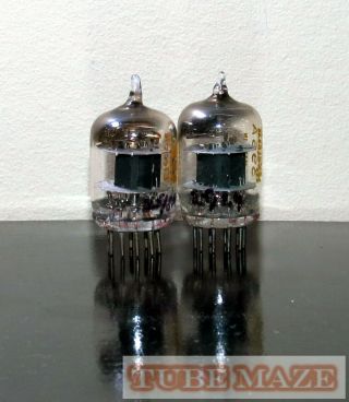 RARE Matched Pair Western Electric 396A/2C51/5670/6CC42 tubes - 1962 2