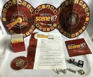 Harry Potter Scene It? Dvd Game Replacement Parts Red Board Dvd Dice Movers