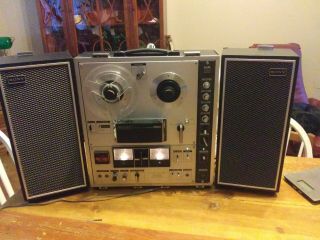 Vintage Sony Tc - 630 Reel To Reel 3 Head Stereo Tape Recorder