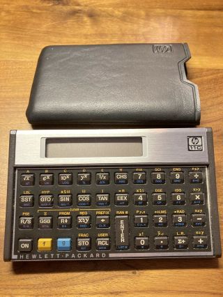 Vintage Hewlett Packard Hp - 11c Scientific Calculator W/ Case &