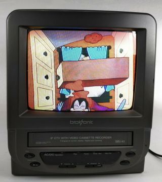 Broksonic Ctsg - 2799c Ctv 9 " Tv With Vcr Great For Rv Video Games Gaming Dc Power