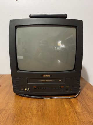 Symphonic 13 " Crt Tv / Vcr Combo Great / Gaming Ports,  Remote / Wf0213c