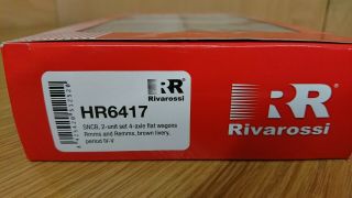 Rivarossi HR6417 HO 1:87 Set of 2 Low 4 Axle Wagons Rmms & Remms Period IV - V 2
