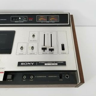 Vintage Sony TC - 161 SD Stereo Cassette Tape Deck 3